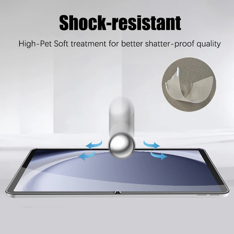 2pcs Pet Screen Protector For Samsung Galaxy Tab S7 Fe S9 Fe A9 Plus S6 Lite S7 S8 S9 A8 Plus Protective Clear Film No Glass