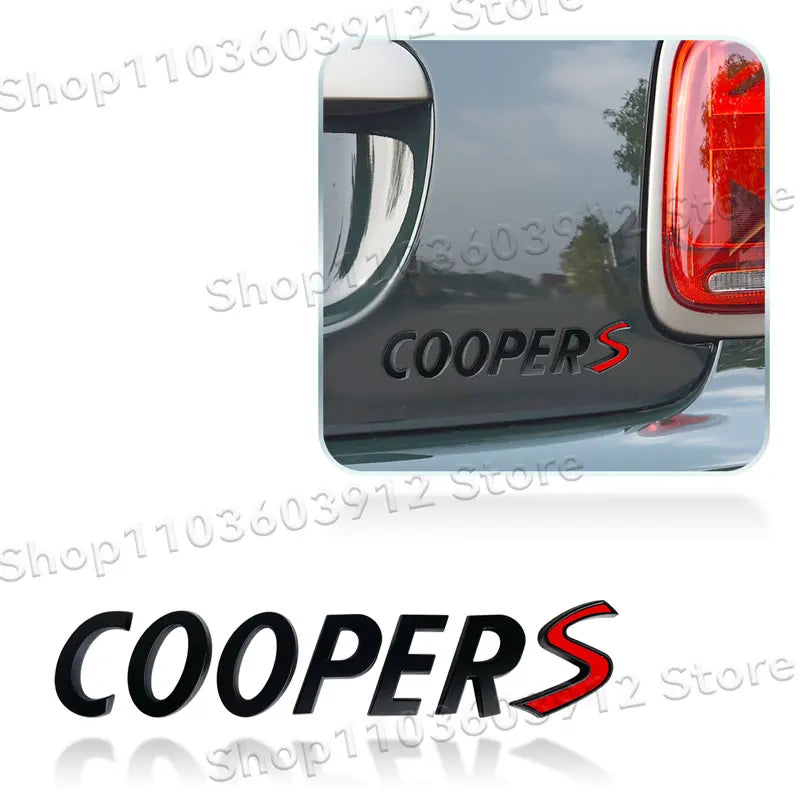 3D Metal Car Styling Cooper S/Cooper D/Cooper SD Emblem Side Fender Rear Tail Trunk Sticker For Mini JCW Clubman R55 R56 R60 F55