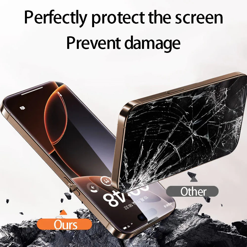 2/4Pcs Anti-Spy Tempered Glass For iPhone 16 15 14 13 12 11 Pro XS Max Screen Protector For iPhone X XR Full Cover Privacy Glass