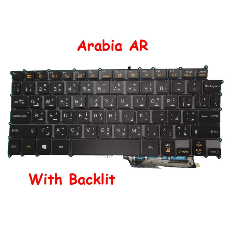 Black/White English US Korean KR Keyboard For LG 13Z970 13ZD970 13Z975 14Z970 14ZD970 English US Korean KR New