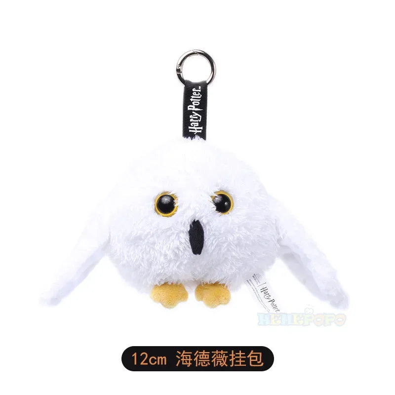 12cm Harry Potter Plush Hanging Purses Hedwig Cartoon Peripheral Branch Hat Pendant Fantastic Beasts Wherever Keychain
