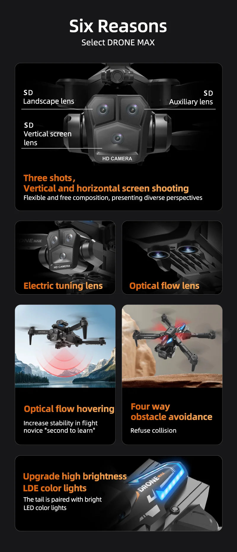 New C10 Drone GPS 8K HD Three Cameras Optical Flow Obstacle Avoidance Aerial Photography RC Foldable Quadcopter Toys Gifts