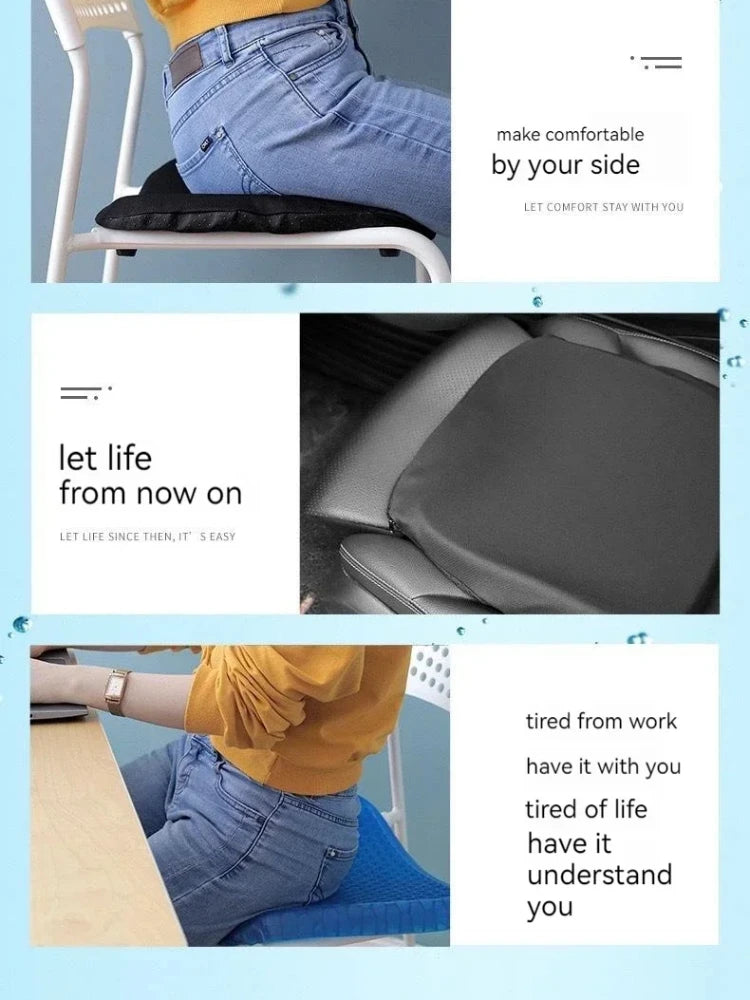 Car Gel Seat Cushion 3D Honeycomb Cool Breathable Cool Seat Cushion Car Home Office Chair Seat Cushion Car Upholstery