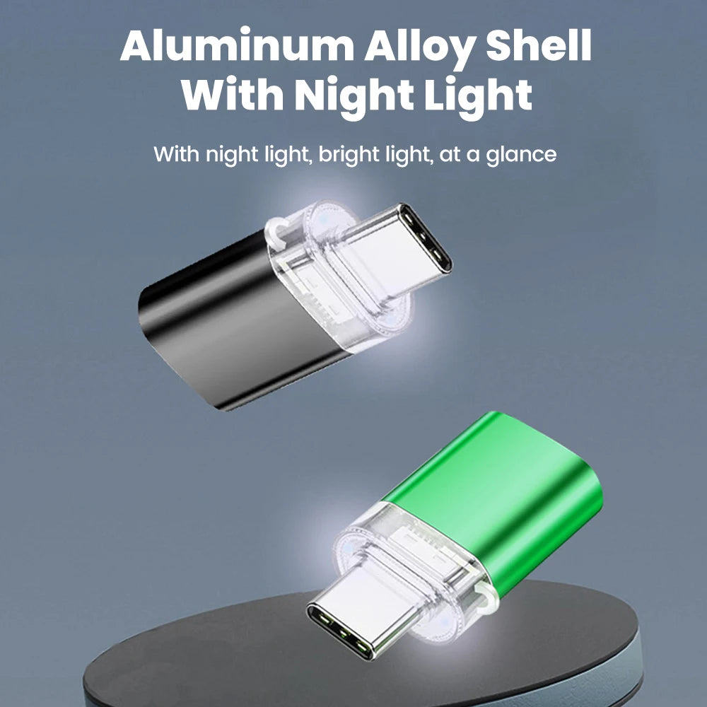 Mini OTG Type C to USB Adapter 3.0 USB C Male To USB A Female Data Connector For iphone 15 16 Xiaomi Samsung Huawei PC Laptop