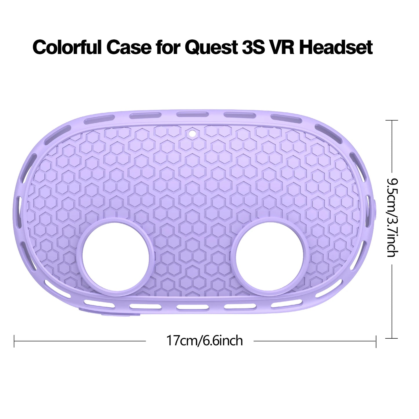 Silicone Protective Case for Meta Quest 3S VR Headset Shell Skin Protector Cover for Meta Quest 3S Accessories