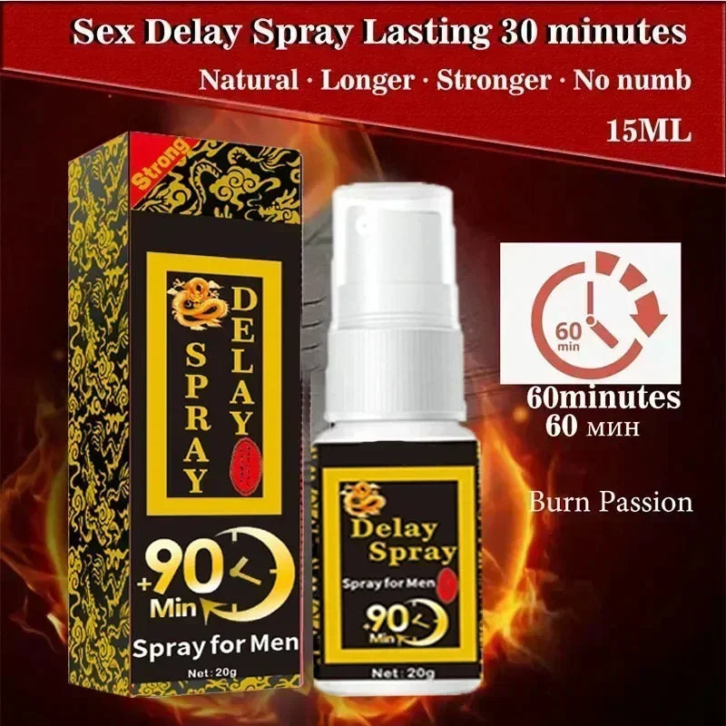 Male Sex Delay Spray Prevent Prematur Ejaculation Lasting Prolong Products External Penis Growth Enlargement Fast Erection Serum