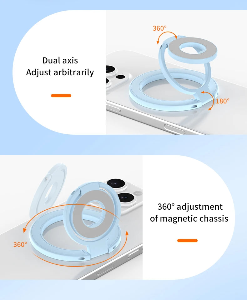 For Magsafe Cellphone Grip Double Sided Magnetic Ring Phone Holder Cellphones Stand Phone Accessories Support Telephone Grip Tok