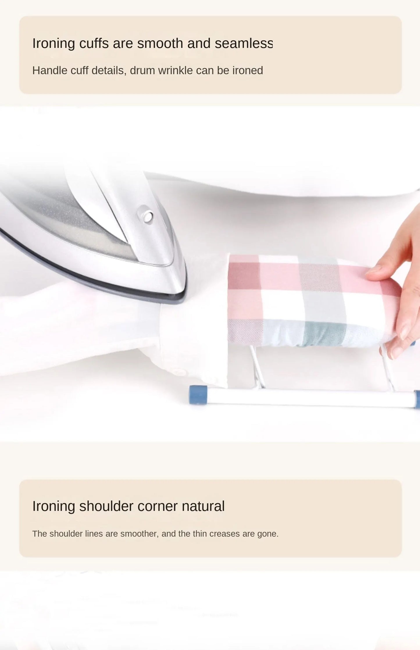 Portable Mini Ironing Board Rack for Clothes, Sleeves and Shirts - Small Size, Easy to Store and Carry