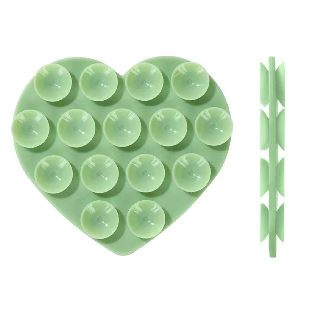 Silicone Heart Bag Bracket Retractable Folding Mobile Phone Bag Bracket Available In A Variety Of Colors
