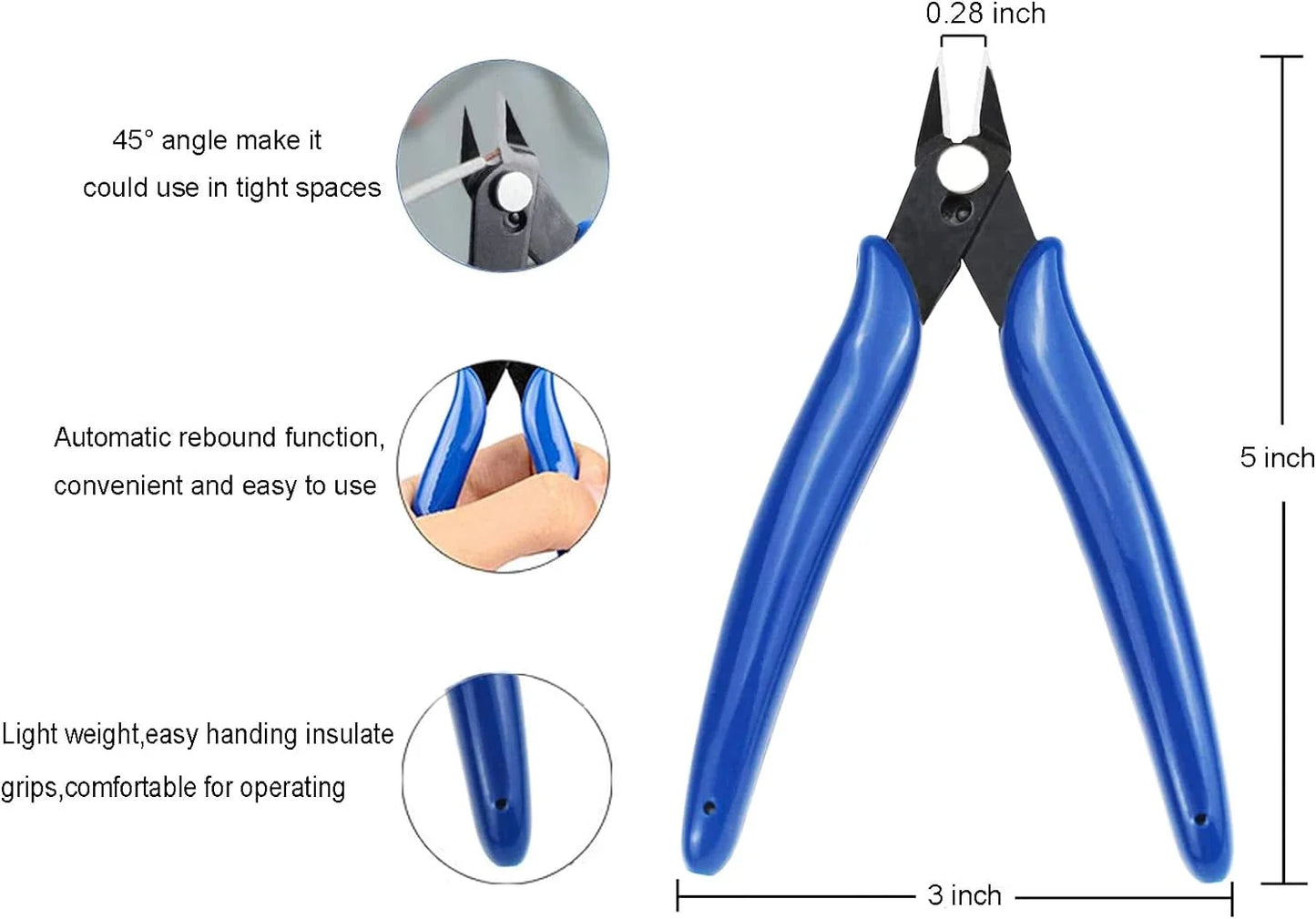 5/10/20pcs 170 Wire Cutter DIY Electronic Diagonal Pliers Side Cutting Nippers Wire Cutter 3D Printer Parts