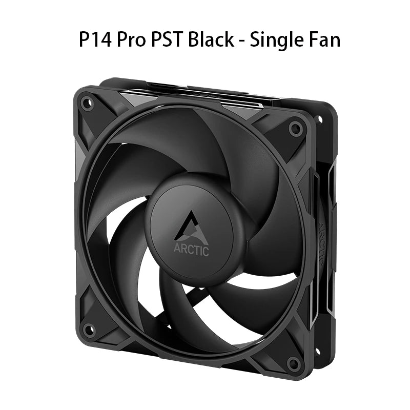 ARCTIC P14 Pro PST, High-Performance 140mm Case Fan with PWM Sharing Technology (PST), Speed:400–2500 RPM, Fluid Dynamic Bearing