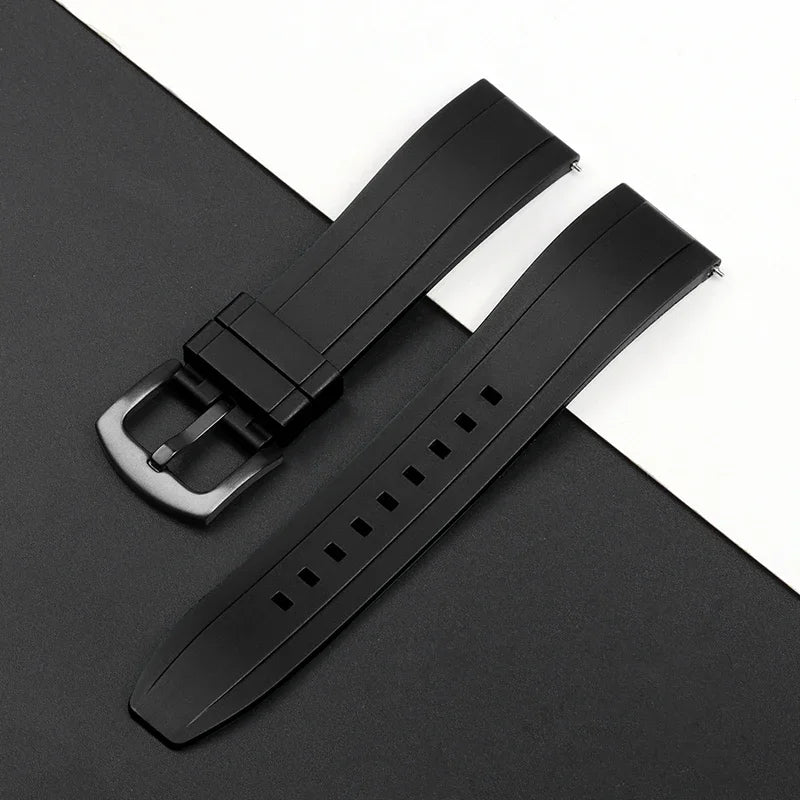 Quality Rubber Watch Strap 20mm 22mm 24mm for Seiko 5 Green Water Ghost Abalone Men Sport Silicone Wristband Quick Release Band