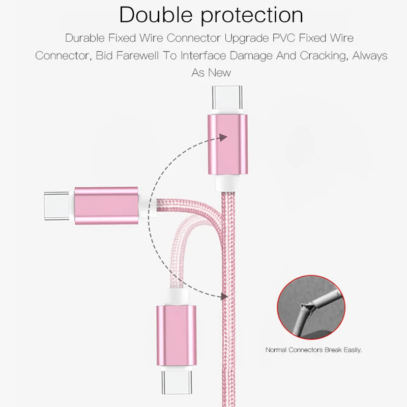 5A Super Fast Charging Type C USB Cable for Samsung Huawei Xiaomi OPPO Honor Redmi POCO Realme iQOO Quick Charging Braided Cable