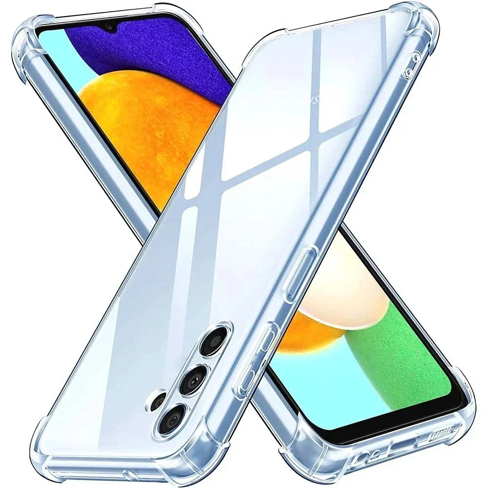 Transparent TPU Phone Case For Samsung Galaxy M35 M55 M15 M34 M14 M54 M33 M53 M23 5G 4G Shockproof Protective Cover Fundas Coque