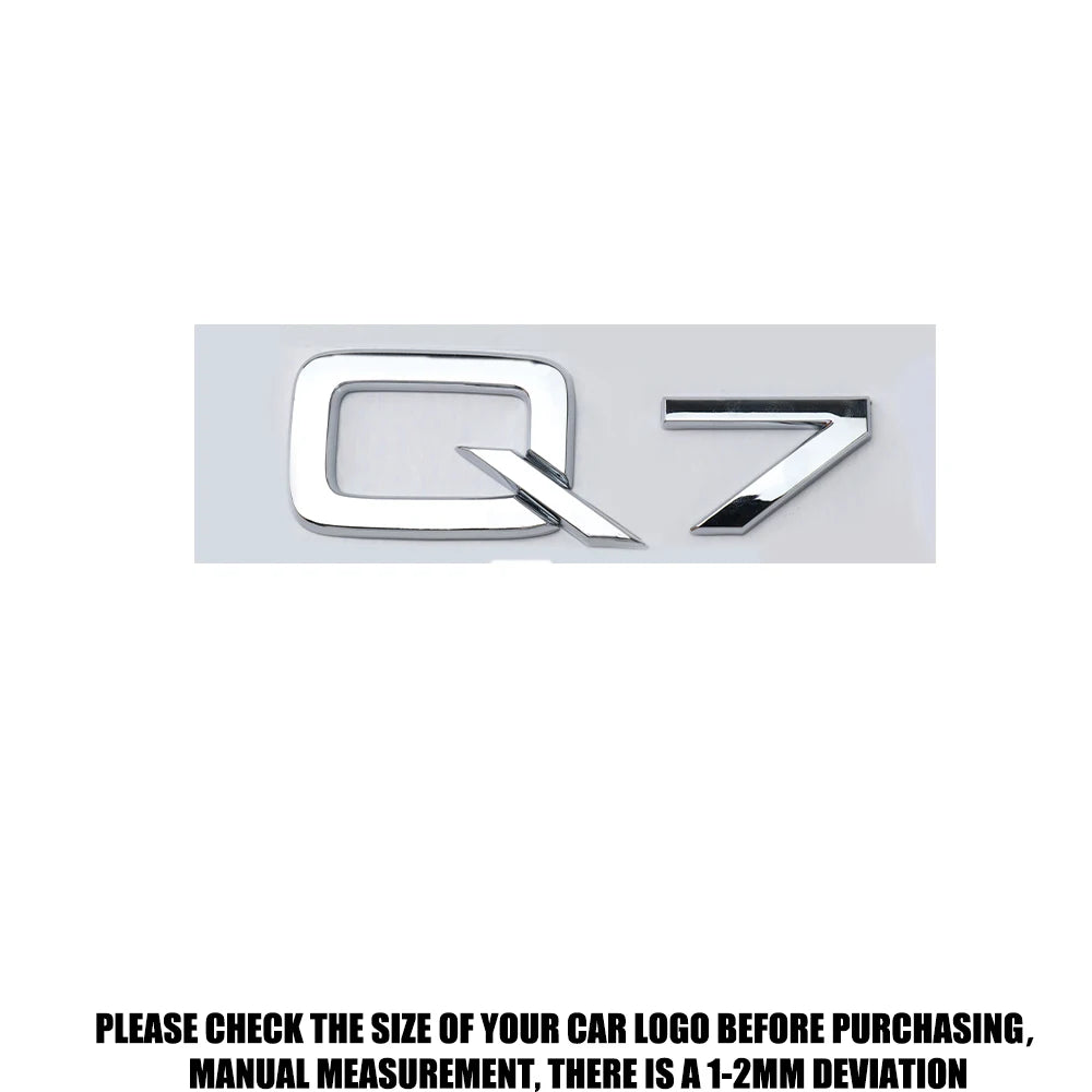 ABS Letter Badge Car Body Rear Trunk Sticker Decoration Accessories For Audi Q3 Q5 Q7 V6T A4 A1 A5 S5 A6 V6T S8 V8T Car Styling