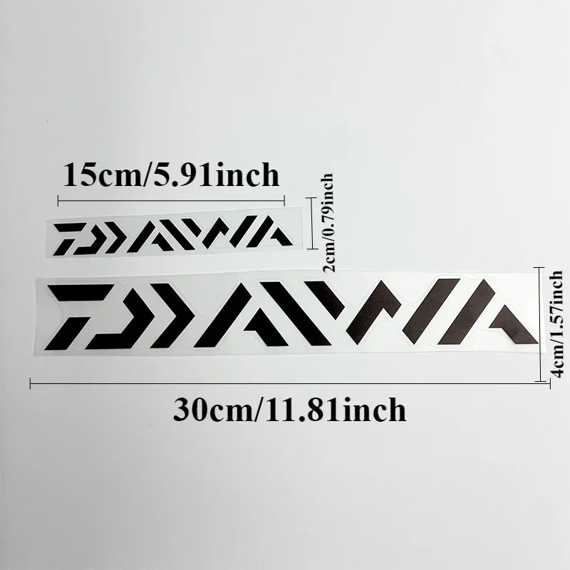Fishing Stickers Motorcycle Stickers Waterproof DIY Motorbike Fuel Tank Car Bumper Window Sunscreen Vinyl Decals Decor for Daiwa