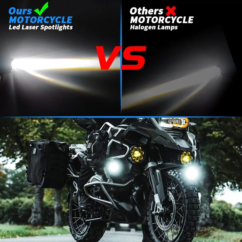 New Motorcycle 3inch Fog Lights 6000K 3500K LED Off Road Driving Light 20000LM Auxiliary Spot Work Lights for Truck Car ATV