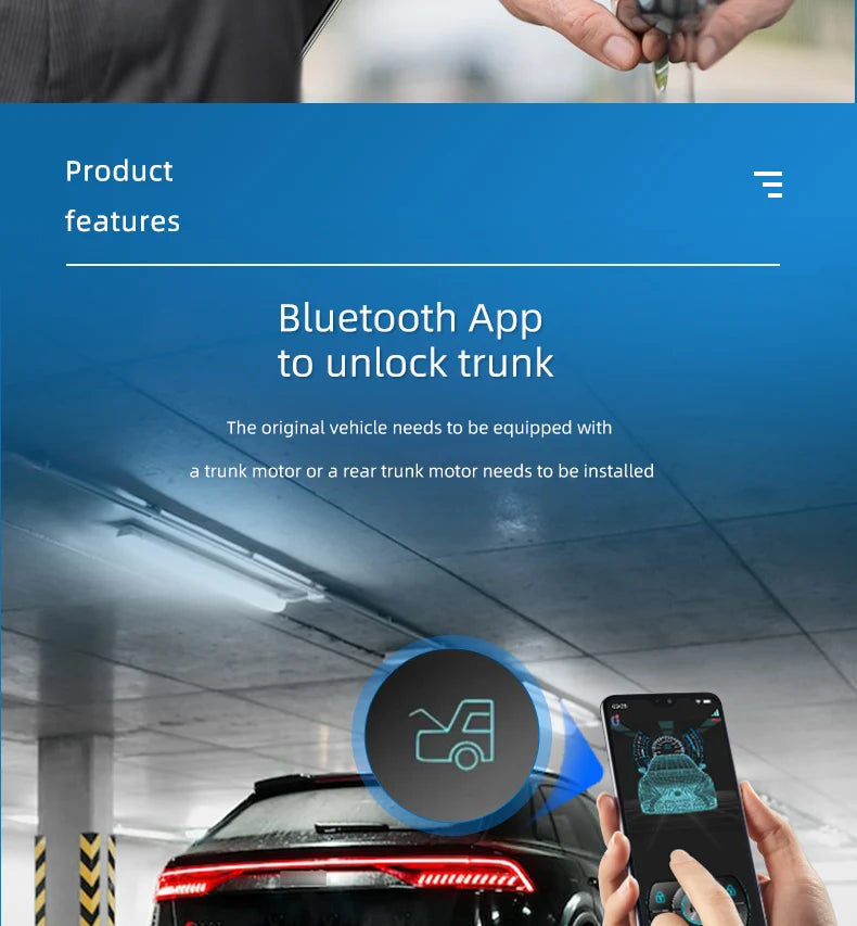 Universal Car Push Button Start Stop Keyless Entry Starter System Cell Phone Bluetooth APP PKE Remote Control Ignition Car Alarm