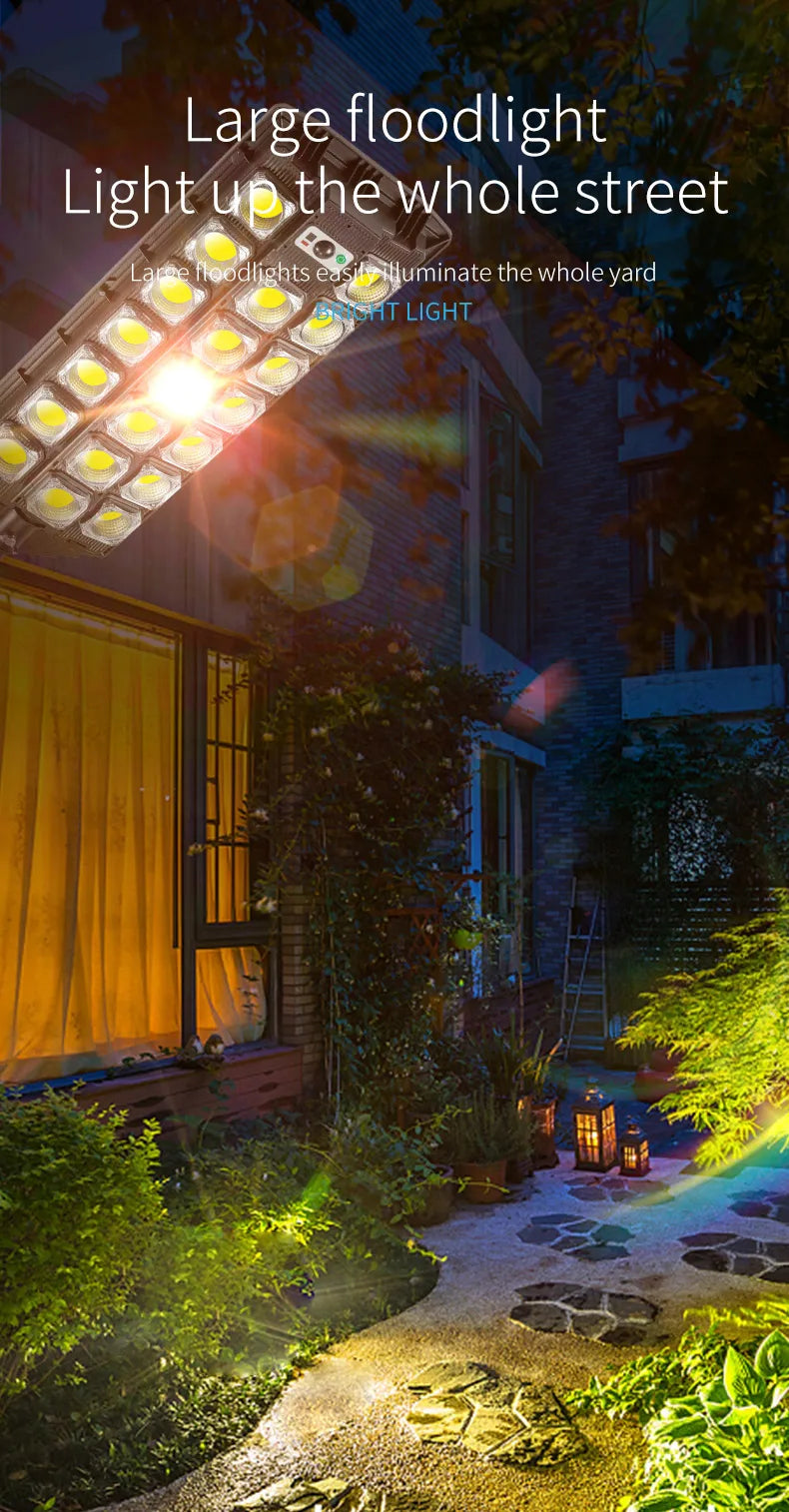 LED Solar Street Light Outdoor Waterproof LED For Garden Wall Adjustable Angle Solar Lamp Built-in Lithium Battery