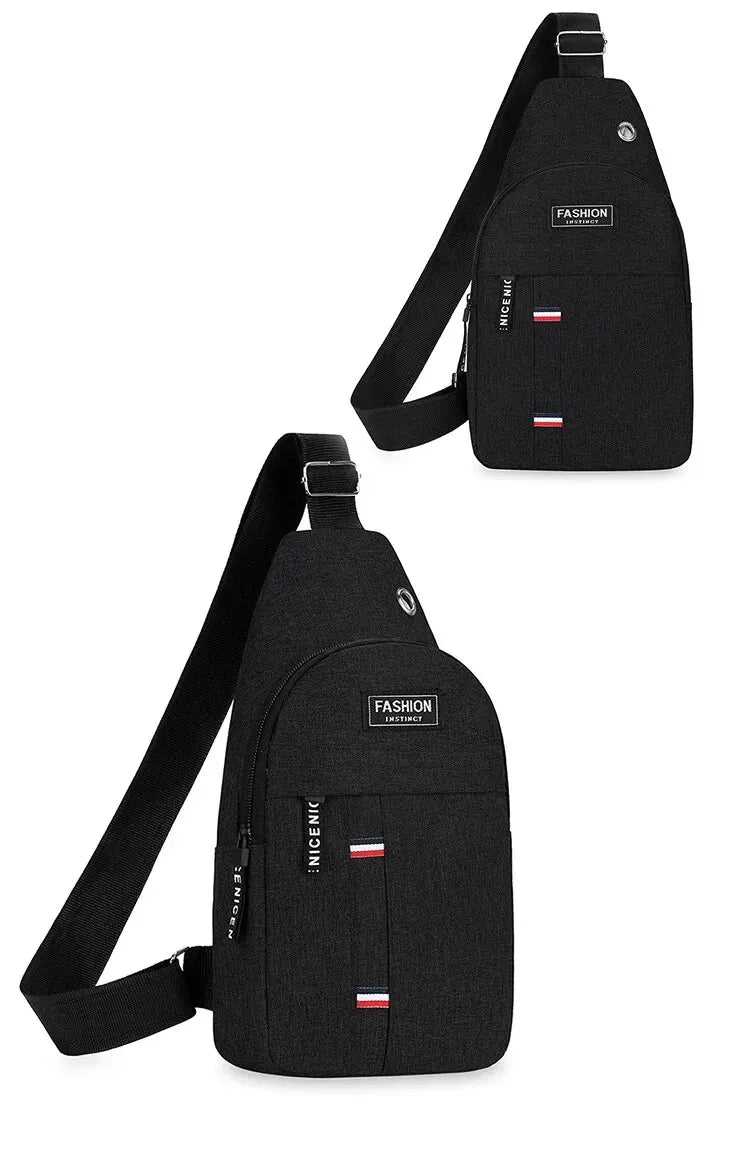 New Men Shoulder Bags Chest Bag Multifuncional Crossbody Bags Travel Sling Bag Men's Chest Bag Cross Body Chest Bag for Men Bag