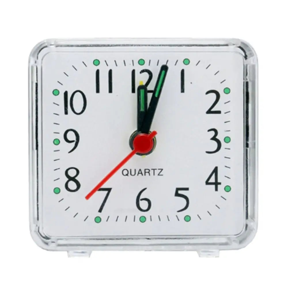 Mini Table Mute Clock Square Jelly Color Creative Alarm Clock