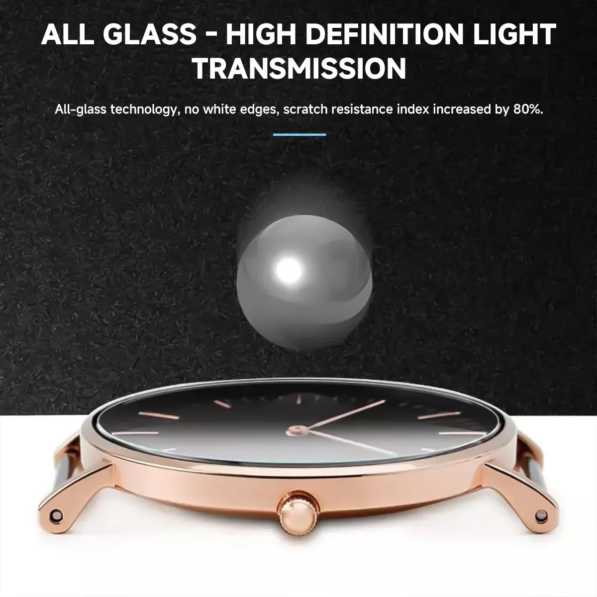 26-46mm Universal Tempered Glass Smartwatch Screen Protector Protective Film 28mm 30mm 32mm 38mm 40mm 41mm 42mm Diameter 2-5PCS