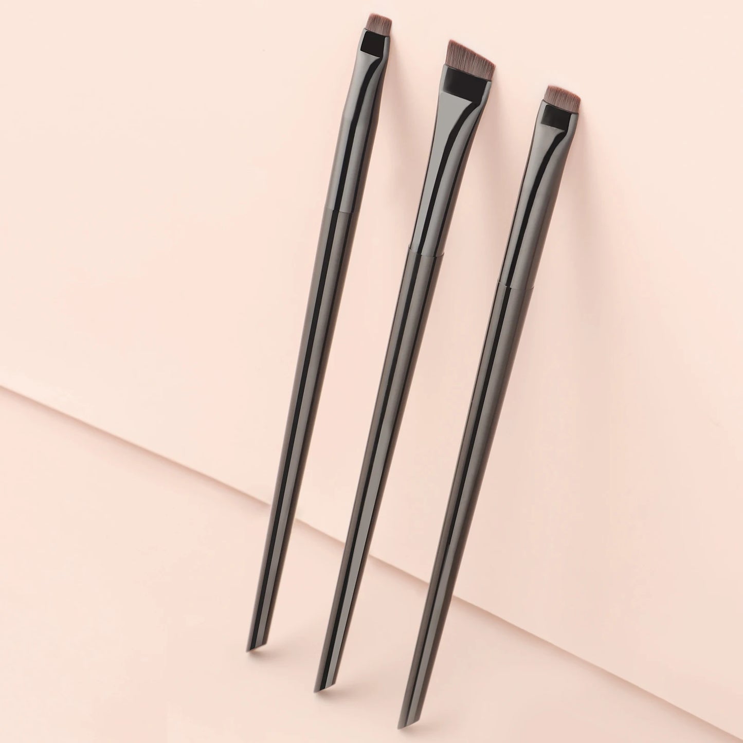 3 Pcs edge eyeliner brush oblique head eyebrow brush outline eyeliner brush ultra-thin eyeshadow brush makeup tools