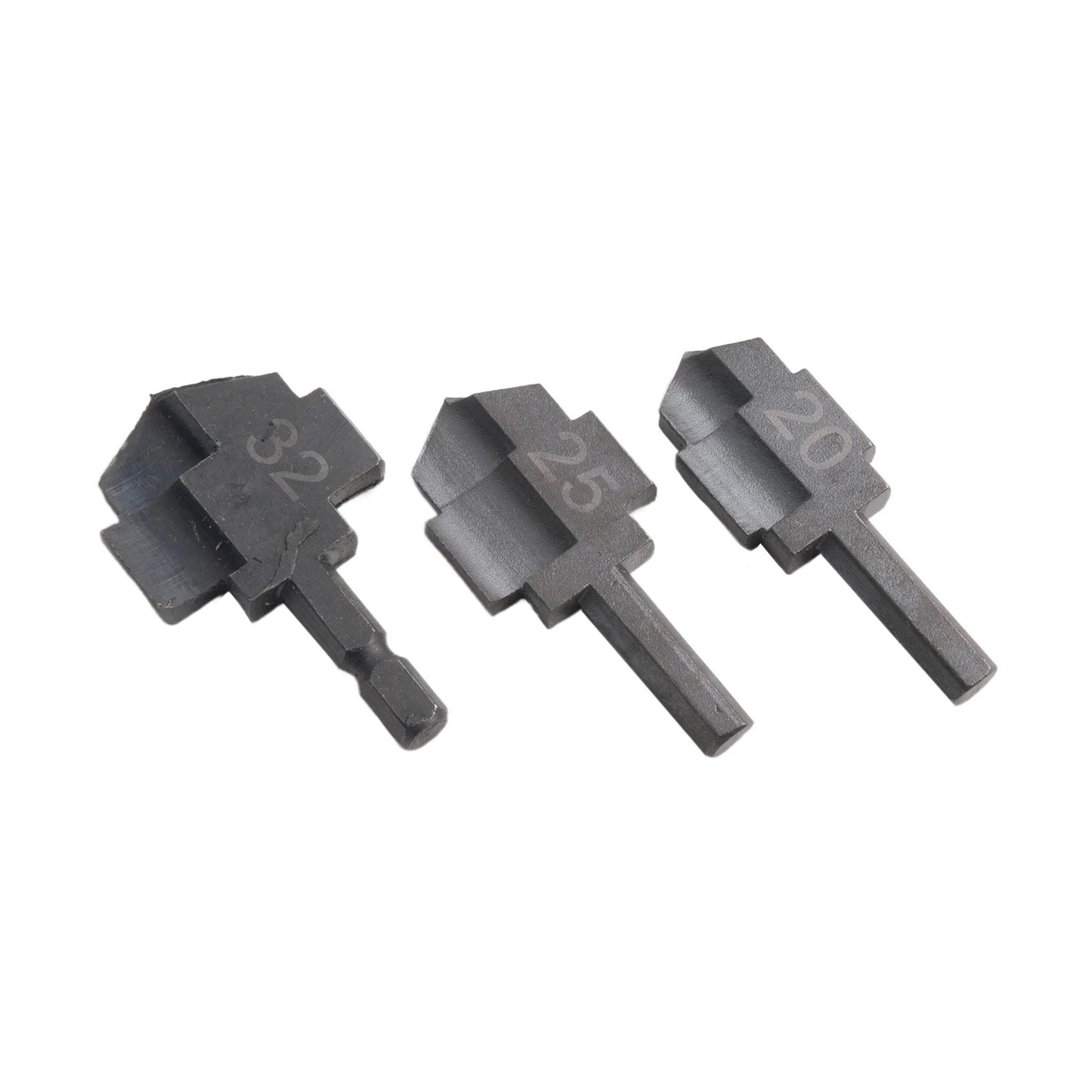 3pcs PPR Lifting Drill Bit Step Socket Water Pipe Expansion Connector Drill Punch Plumber Reamer Ream Hole Elbow Tee Tool