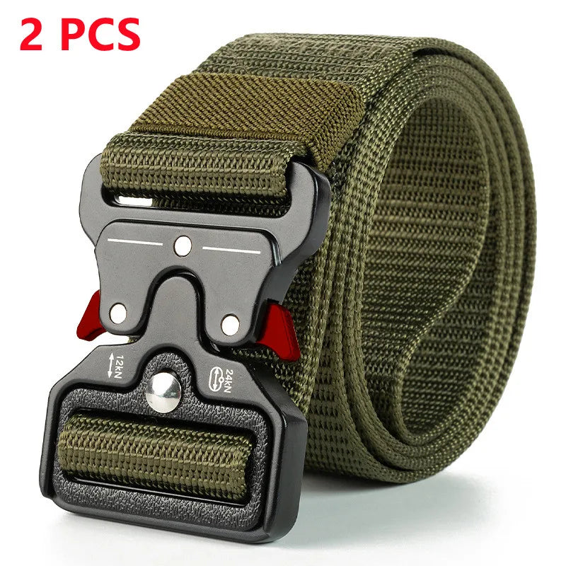 Genuine Tactical Belt Quick Release Outdoor Military Belt Soft Real Nylon Sports Accessories Men And Women Black Belt