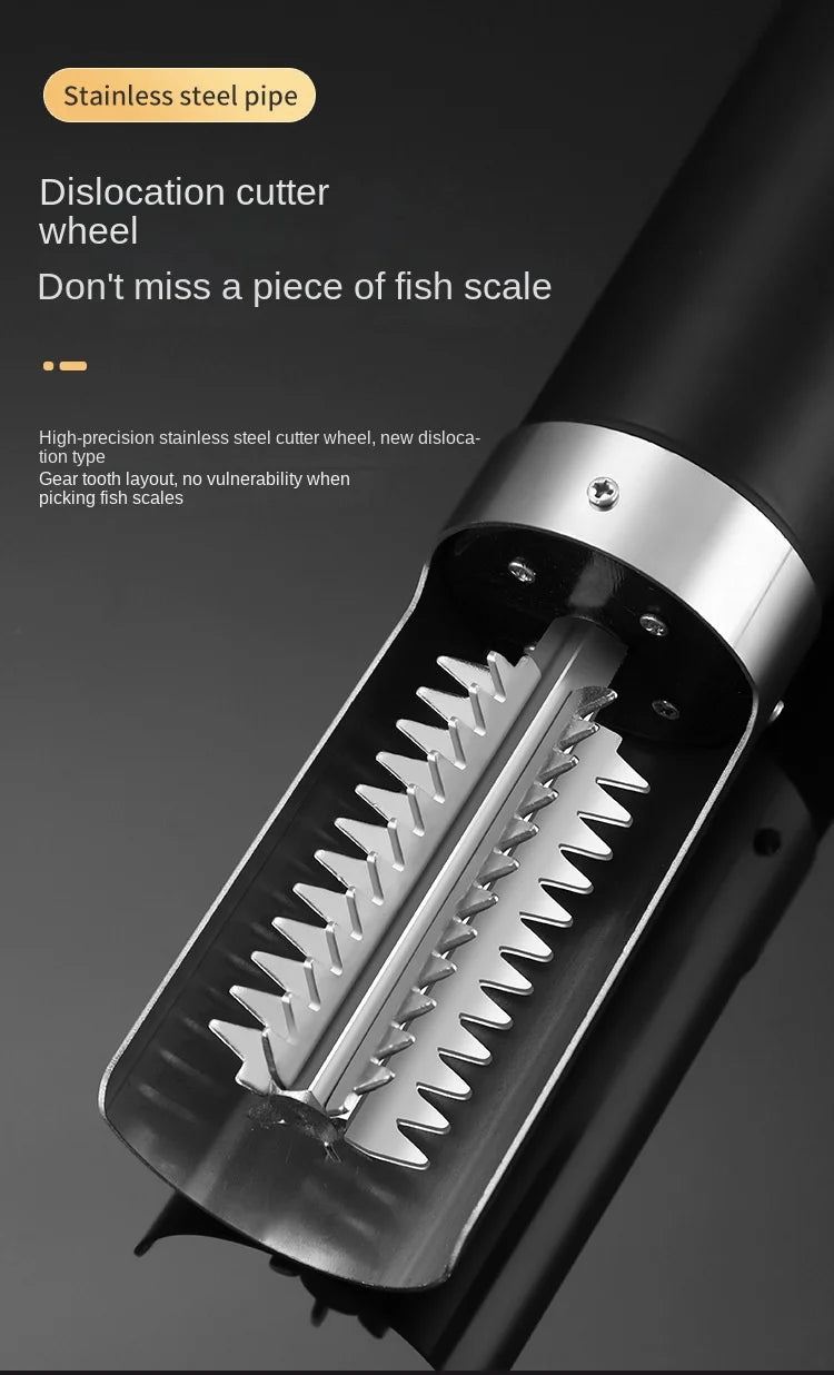 Portable Electric Fish Scraper Waterproof Fish Scale Remover Fish Scale Cleaner USB Rechargeable Fish Scale Knife Seafood Tools