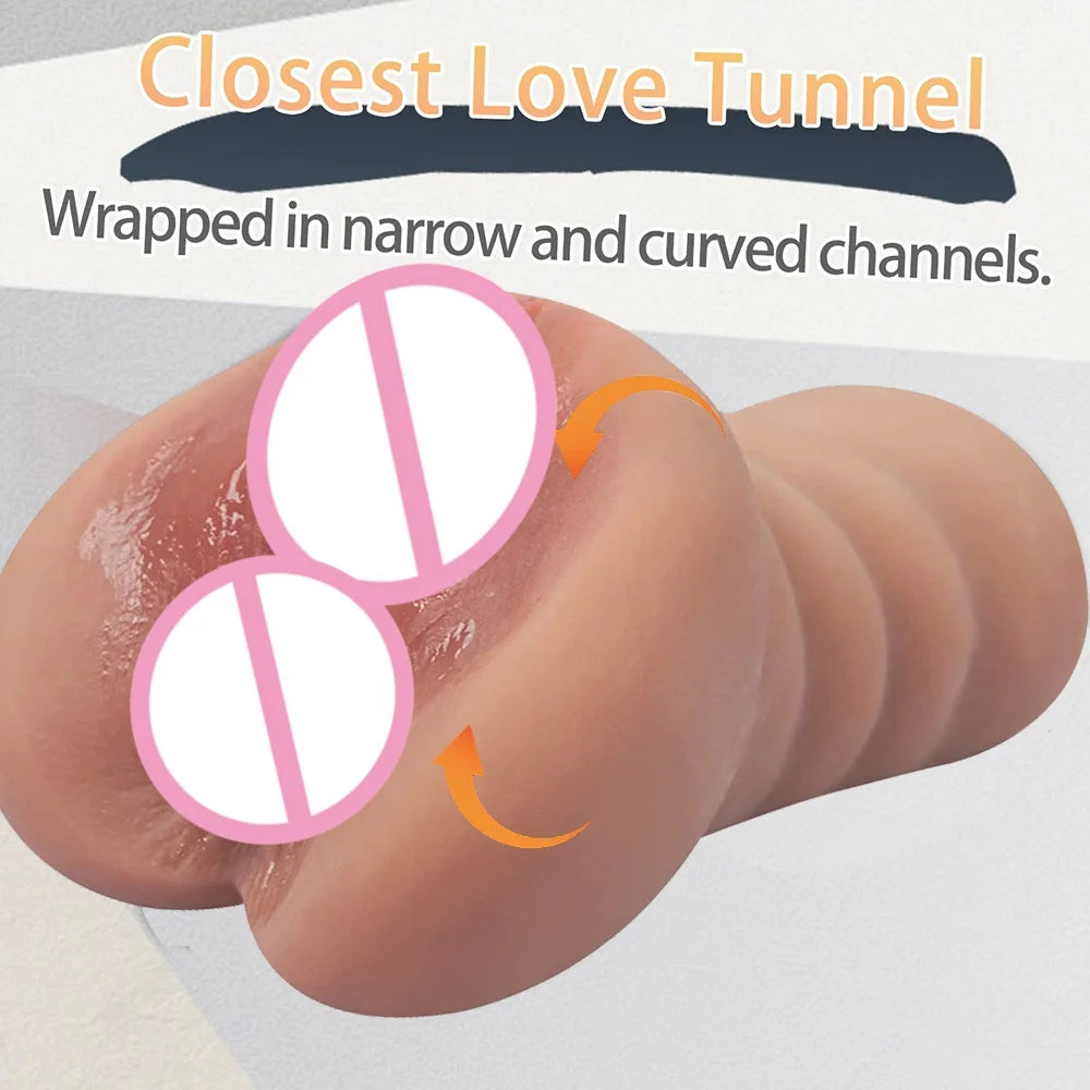 1 PC 3D Realistic Male Masturbation Pussy Sex Vagina Real Men Pussy Sextoy for men masturbstor adult Sex Products Stimulate