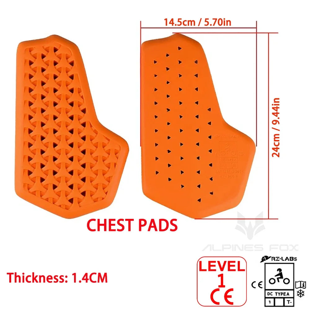 Motorcycle Protective Gear Insert Back Protection Motocross Jacket CE Protector Shoulder Pads Elbow Pads Motorcycle Equipment