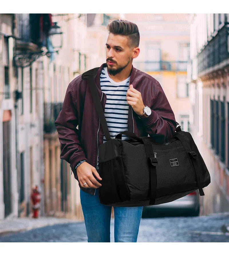 40L Sport Fitness Bag Dry Wet Separation Gym Bags for Men Women Outdoor Hiking Camping Travelling Yoga Fitness Bags