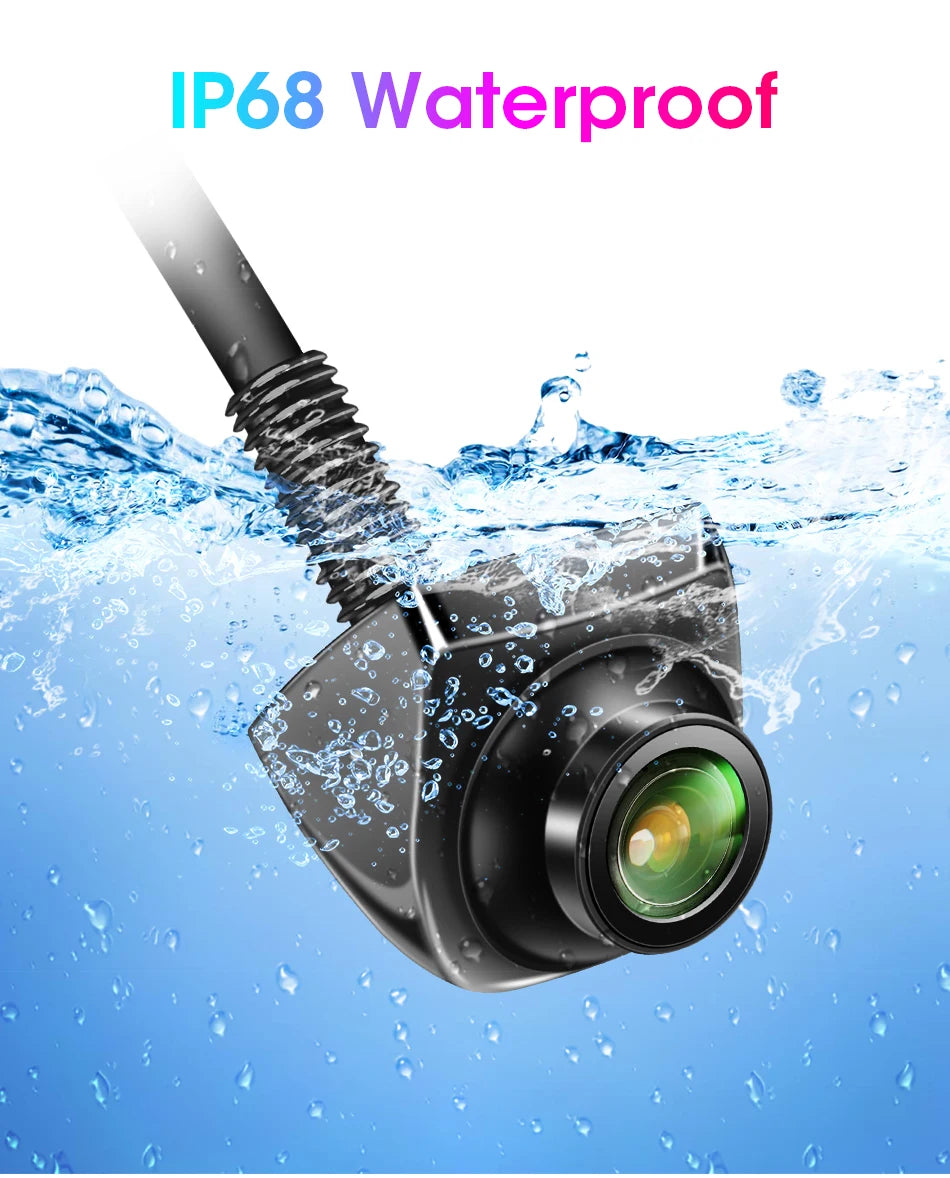 AHD 1920x1080P CVBS Night Vision 12V IP68 Waterproof 170° Degree Fisheye Golden Lens Full HD Vehicle Backup Car Rear View Camera