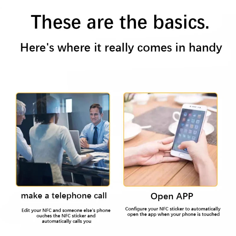 10pcs/ 50pcs /100pcs Ntag215 NFC Tag 13.56MHz ISO14443A Sticker Ntag 215 Phone Available RFID Adhesive Label RFID Tags Stickers