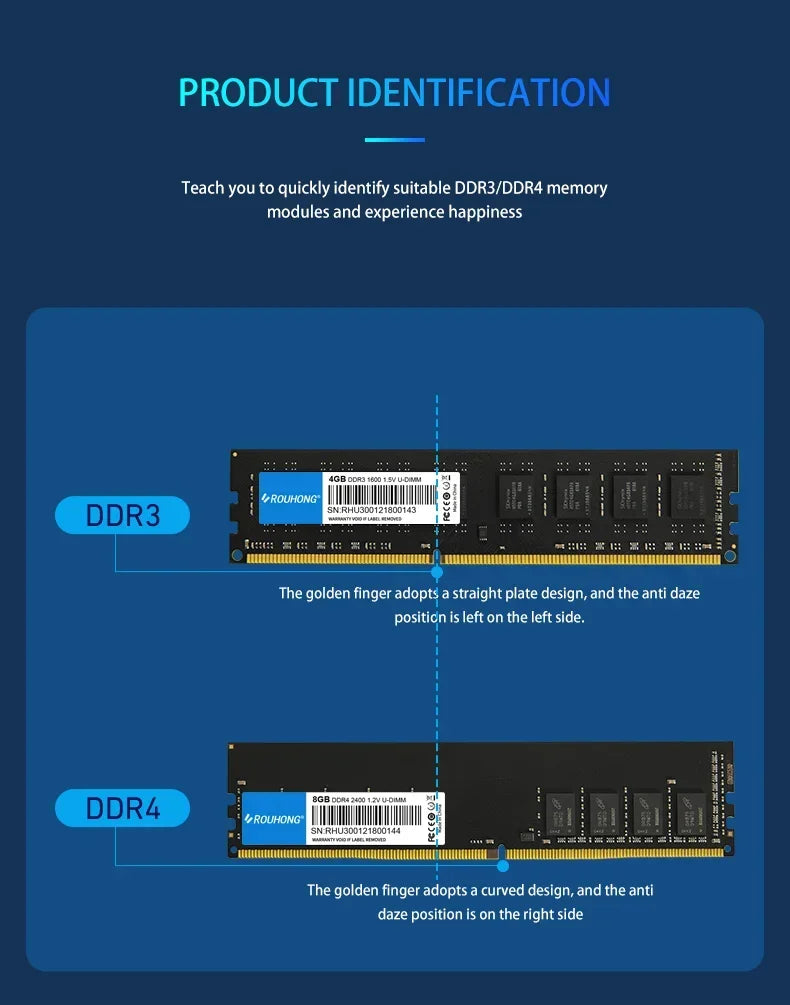 Memoria ram DDR3 Memory 8GB 4GB 1.5V 240pin 1600MHz PC3 Udimm DIMM Desktop Memory RAM