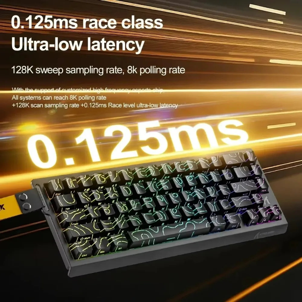ATTACK SHARK X68HE Keyboard Magnetic Mechanical Gaming Wired Keyboard RGB 0.01mm Rapid Trigg 8000Hz SOCD/Rs 0.125ms 128K Rate
