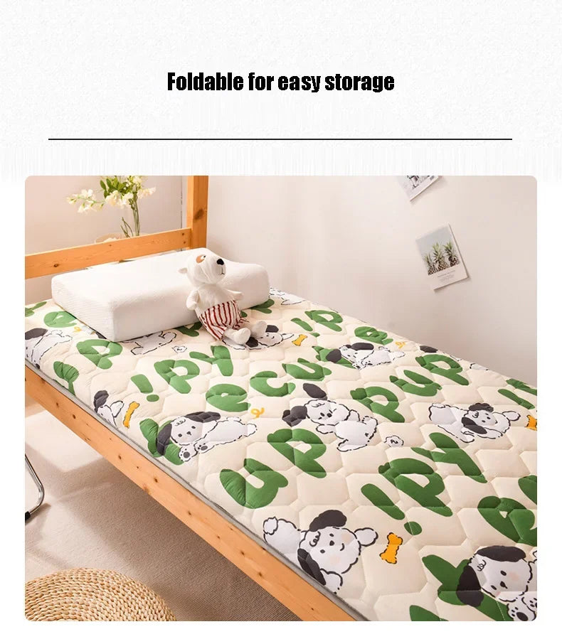 Soft Sponge Folding Mattress Sleeping Mats on The Floor Tatami Pad for Dormitory Hotel Bedroom Single Double Bed