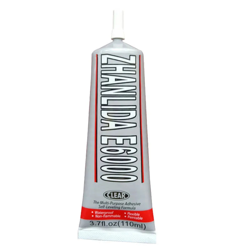E6000 Clear Contact Adhesive For Jewelry Rhinestonne Crafts With Precision Applicator Tip - 110ml 50ml 25ml 15ml Glue