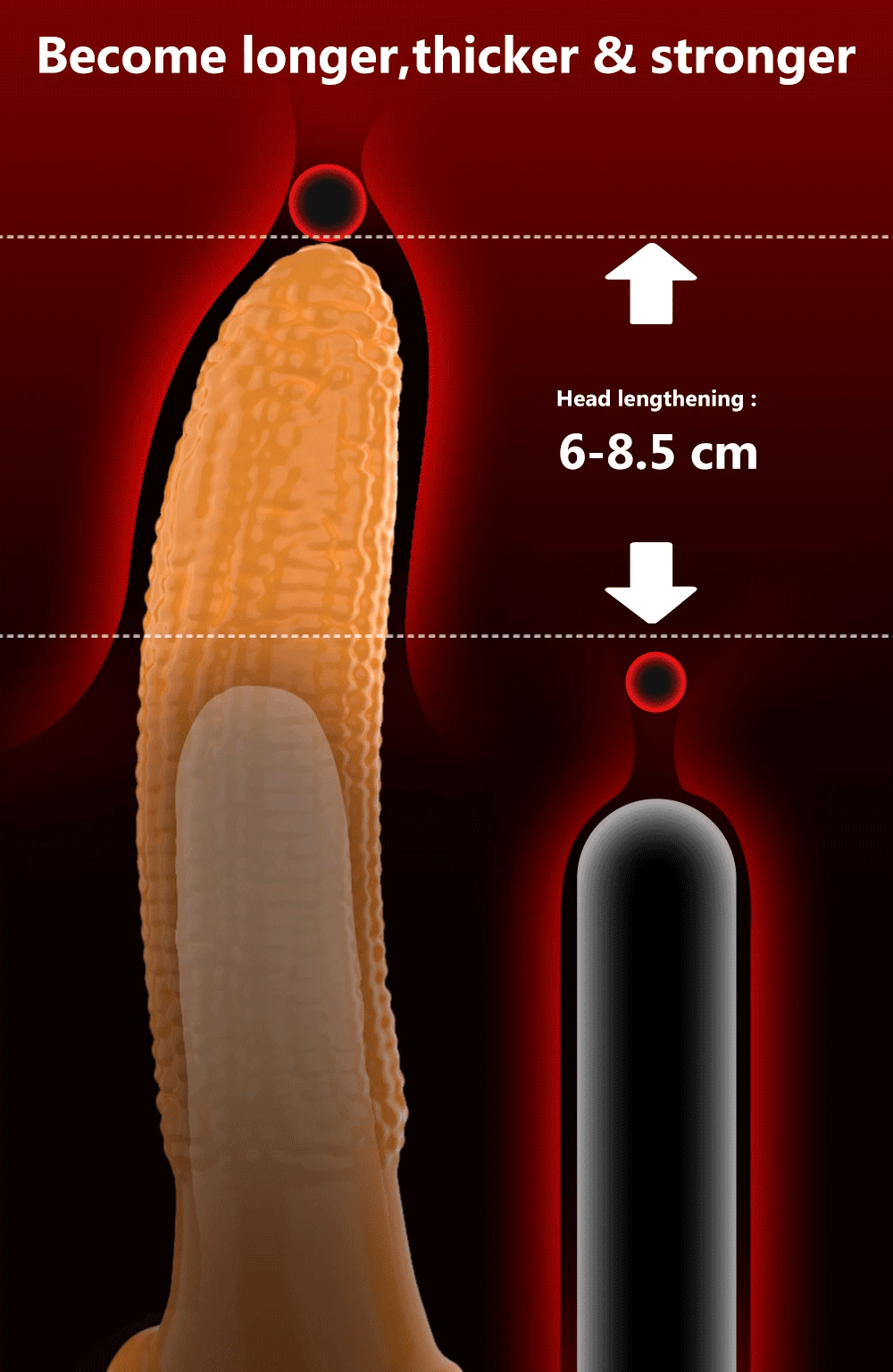 Vibrating Penis Sleeve Extension Condom Dick Glans Enlargement Cock Rings Delay Ejaculation Adult Goods Sex Toys For Men Couples