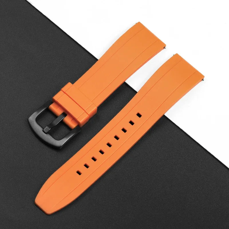 Quality Rubber Watch Strap 20mm 22mm 24mm for Seiko 5 Green Water Ghost Abalone Men Sport Silicone Wristband Quick Release Band