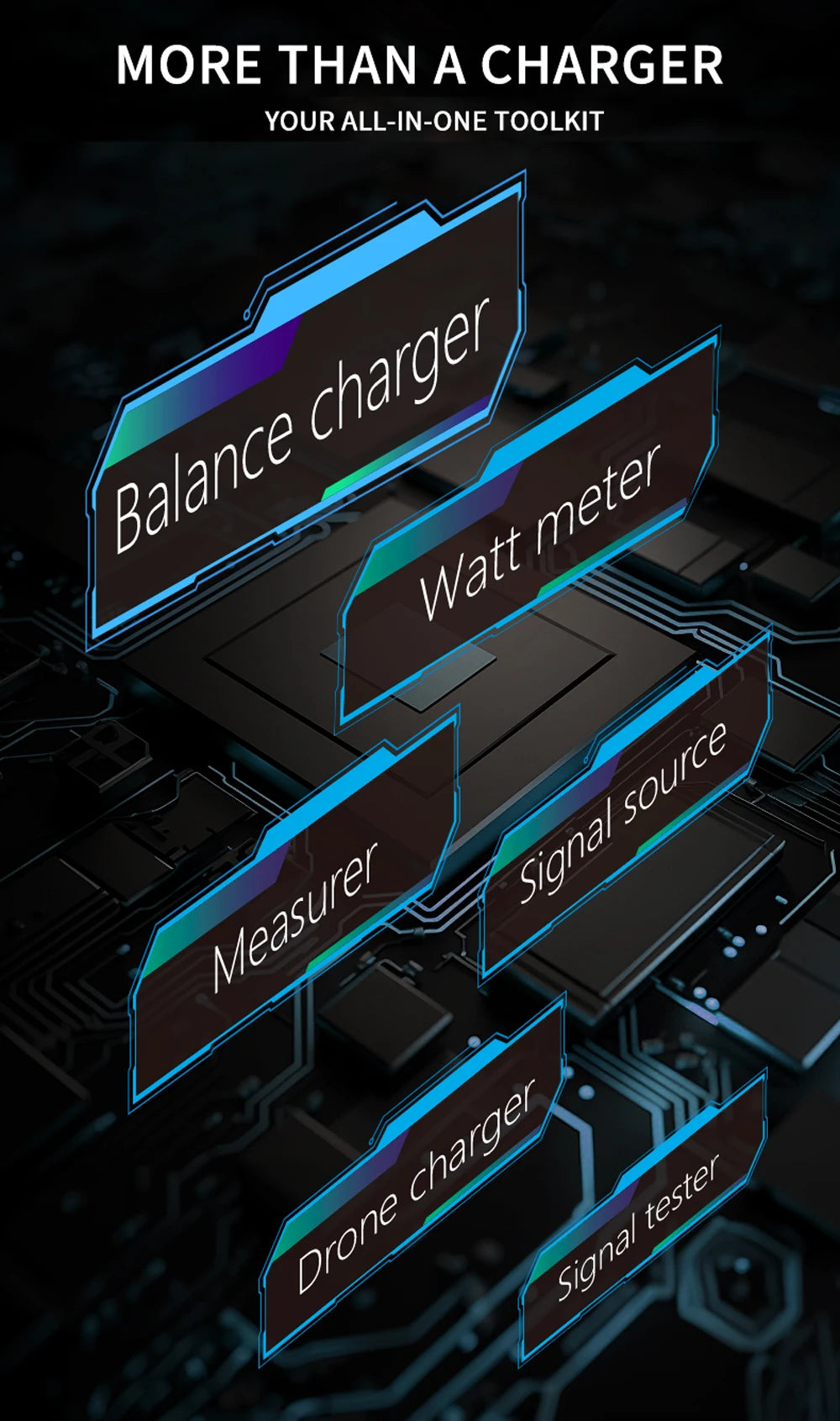 ToolkitRC M8P Charger with an increase in accuracy power of 600W 20A 5V 1-8S Multifunctional signal testing M8S upgraded