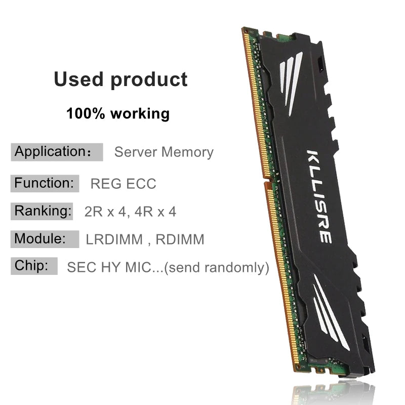 Used DDR4 8GB 16GB 32GB 64GB server memory 2400 2133MHz ECC REG PC4-2133P 2400T ram