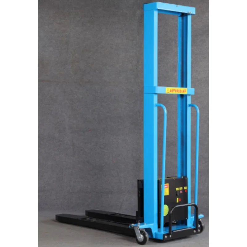 Electric portable forklift Small mobile stacker Electric hydraulic follower push lift