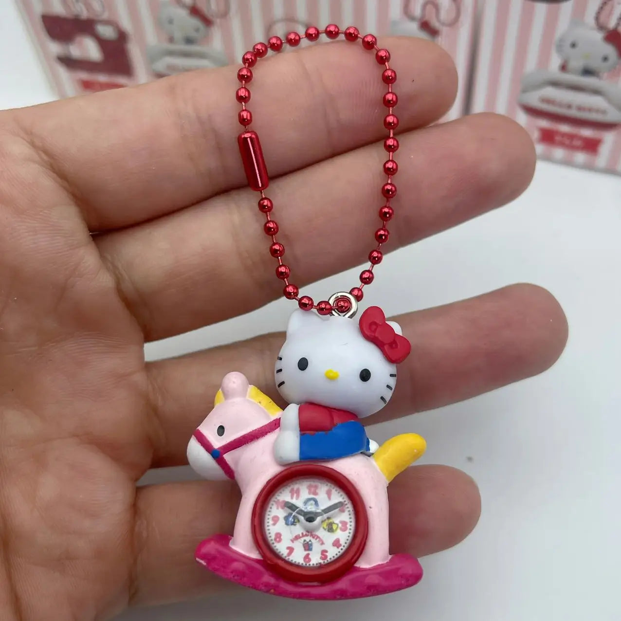 Hot Takara Tomy Second Installment Sanrio Hello Kitty'S 50th Anniversary Retro Small Items Nostalgic Pendants Camera Alarm Clock