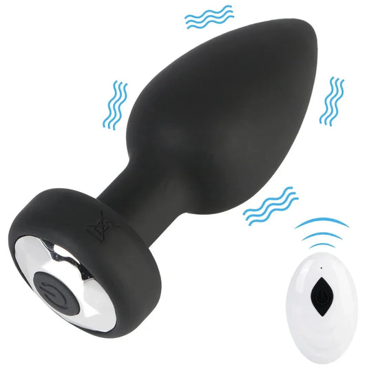 Anal Plug Vibrator for Men Butt Plug Portable Massager Wireless Remote Control Dildo Vibration Sex Toys for Male Adult Toys 18+