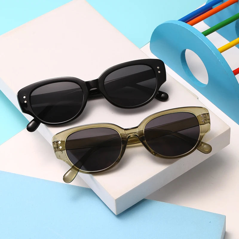 Fashion Children Cat's Eye Sunglasse Brand Designer Retro Boys Girls Eyeglasses Cute Baby Shade Eyewear Kids Sun Glasses UV400