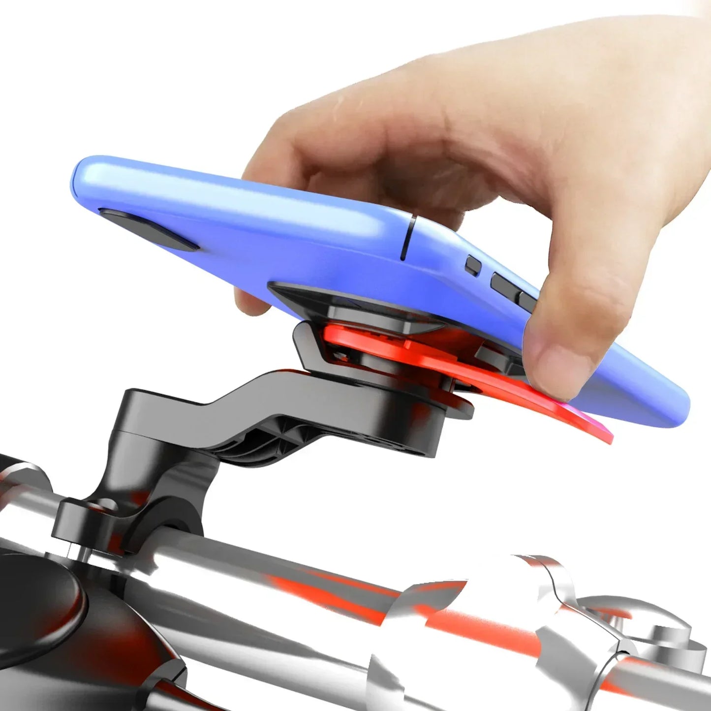 VIKEFON Bike Phone Holder Shock-resistant Motorcycle Bicycle Scooter Bike Handlebar Security Quick Lock Support Telephone Stand