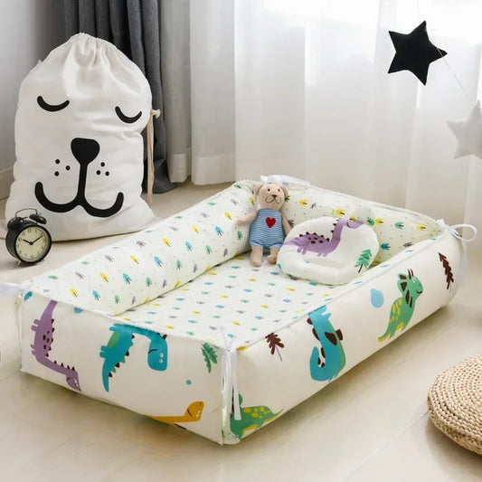 Newborn Bed Folding Baby Sleeping Nest Crib Travel Playpen Mattress Child Toddler Playpens Photography Cama Bebe with Pillow