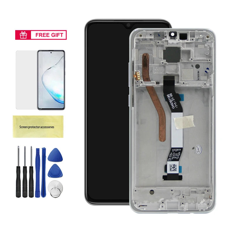 6.53" for Xiaomi Redmi Note 8 Pro LCD Display Touch Screen Assembly For Redmi Note8 Pro M1906G7I Screen Replacement with Frame